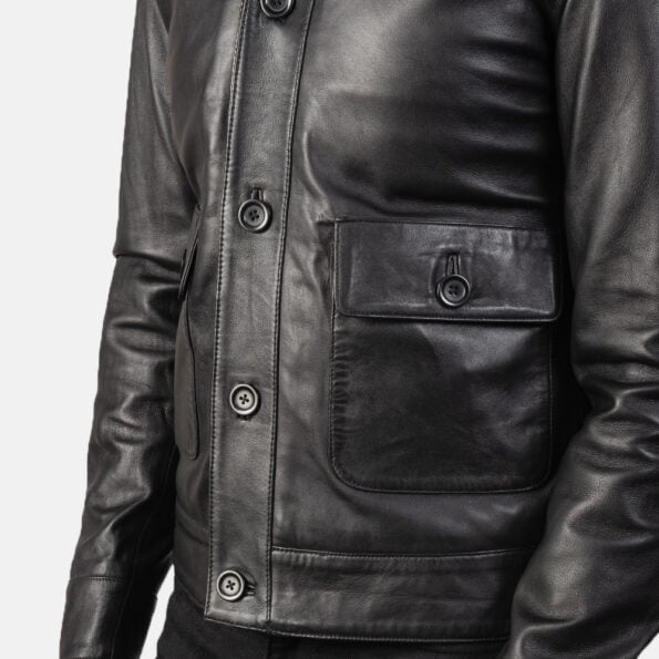 men wearing black leather