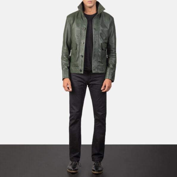 mens green bomber jacket