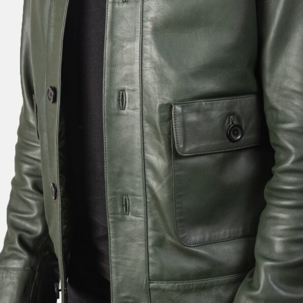 columbus-green-leather-jacket-closeup