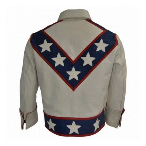 Daredevil Evel Knievel Leather Motorcycle Jacket1