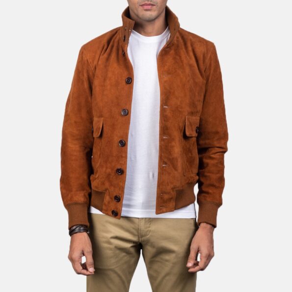 Columbus-high-color brown jacket