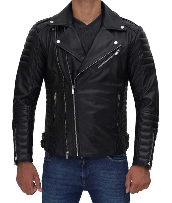 Leather Biker Jacket img02