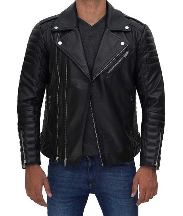 columbus Leather Biker Jacket