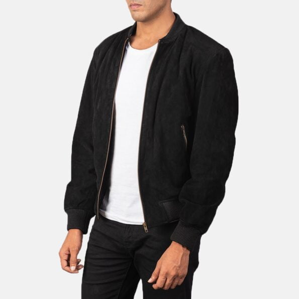 Columbus Suede Bomber Jacket