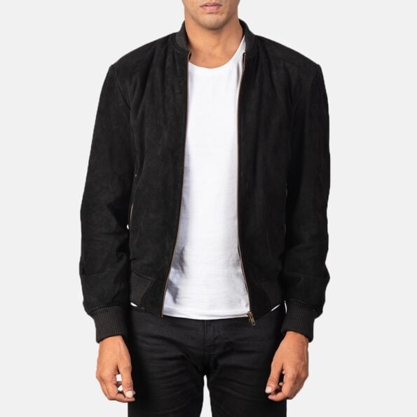 Suede Bomber Jacket img02