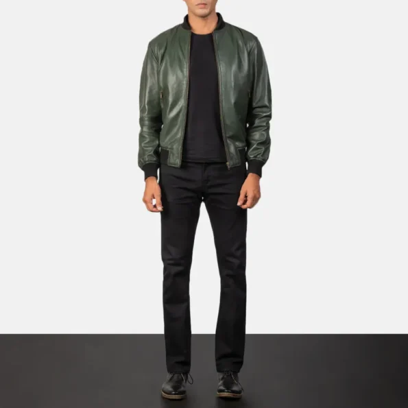 Green bomber jacket farrant design