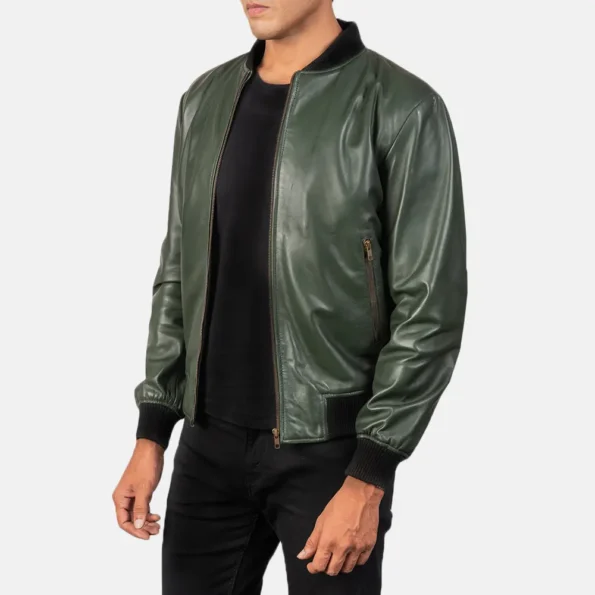 columbus-high-color green bomber jacket