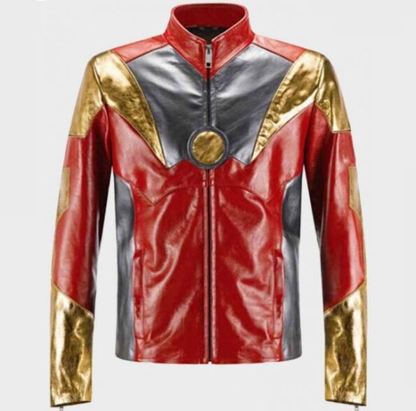 Spiderman Homecoming Iron Man Jacket front logo design