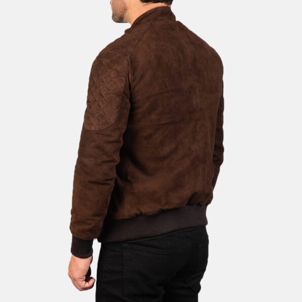 Suede Bomber Jacket back side