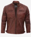 The Distressed Motorcycle Leather Jacket