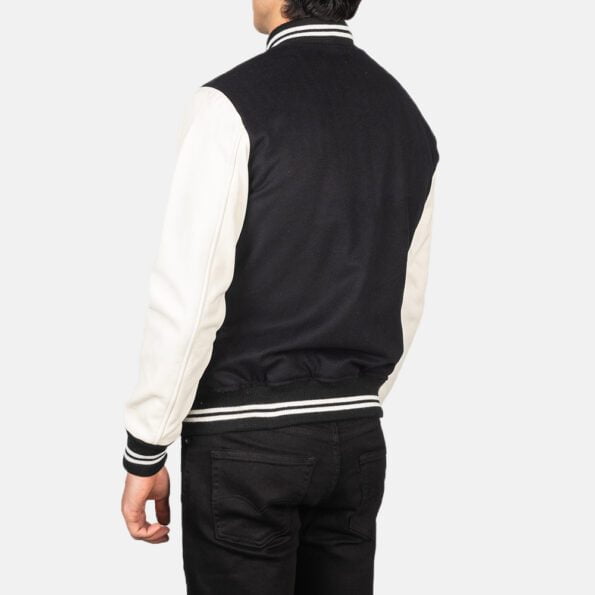 Black & White Hybrid Varsity back side