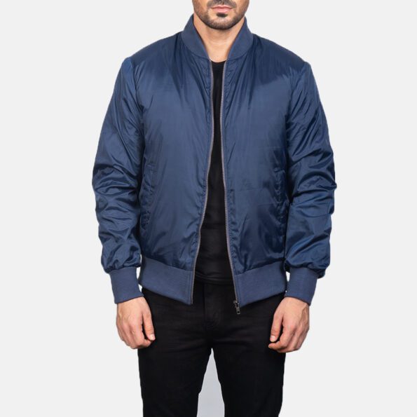 Zack Blue Bomber Jacket farrant said