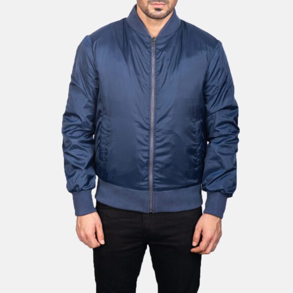 Zack Blue Bomber Jacket img02