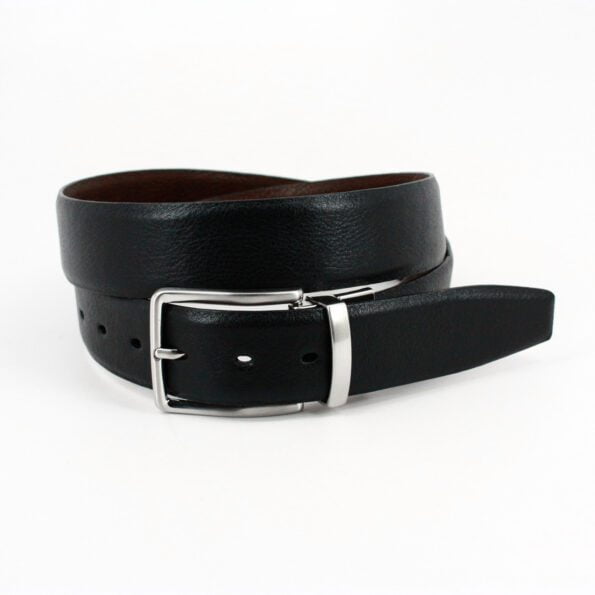 Calfskin Reversible Belt black