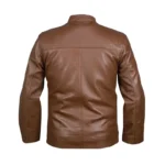 1 Light-Brown-Mens-Casual-Biker-Leather-Jacket