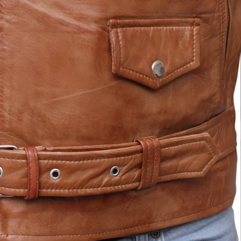 18 leatherify jacket Mens-Brown-Brando-Asymmetrical-Style-Motorbike-Leather-Jacket