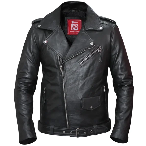 Slim fit biker jacket