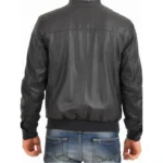36 leatherify jacket Men-Standing-Collar-Leather-Bomber-Jacket