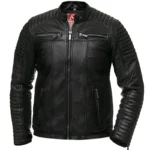 4 leatherify jacket Mens-Vintage-Retro-Faux-Antique-Spider-Biker-Leather-Jacket