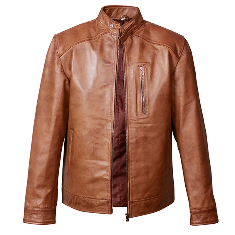 40 leatherify jacket Mens-Vintage-Brown-Genuine-Leather-Jacket
