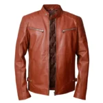 7 leatherify jacket CAFE-RACER-BROWN-RETRO-STYLE-BIKER-LEATHER-JACKET