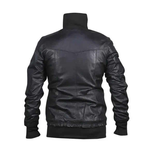 Slim fit bomber biker jacket